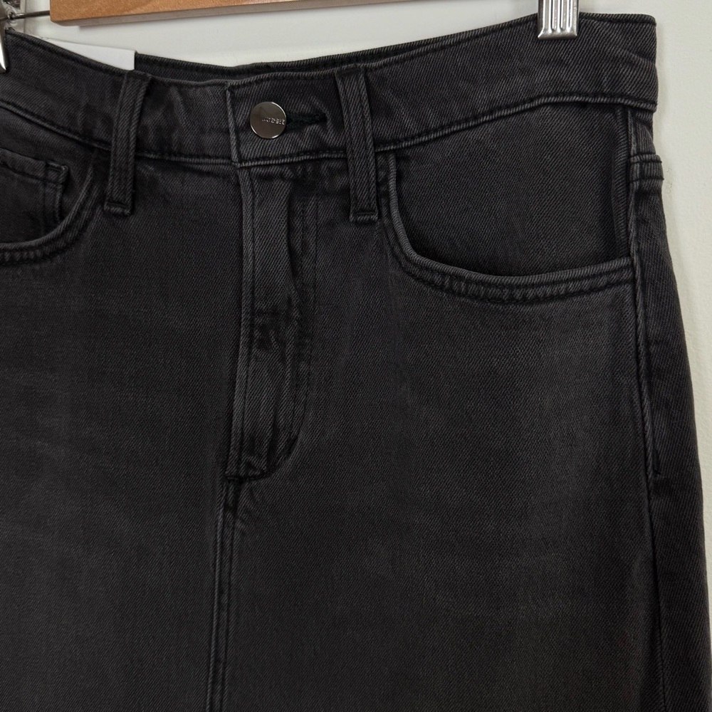Joe's Jeans The Tulie Skirt w/ Grace Womens 27 Black Vintage Stretch Denim Midi - Picture 3 of 13